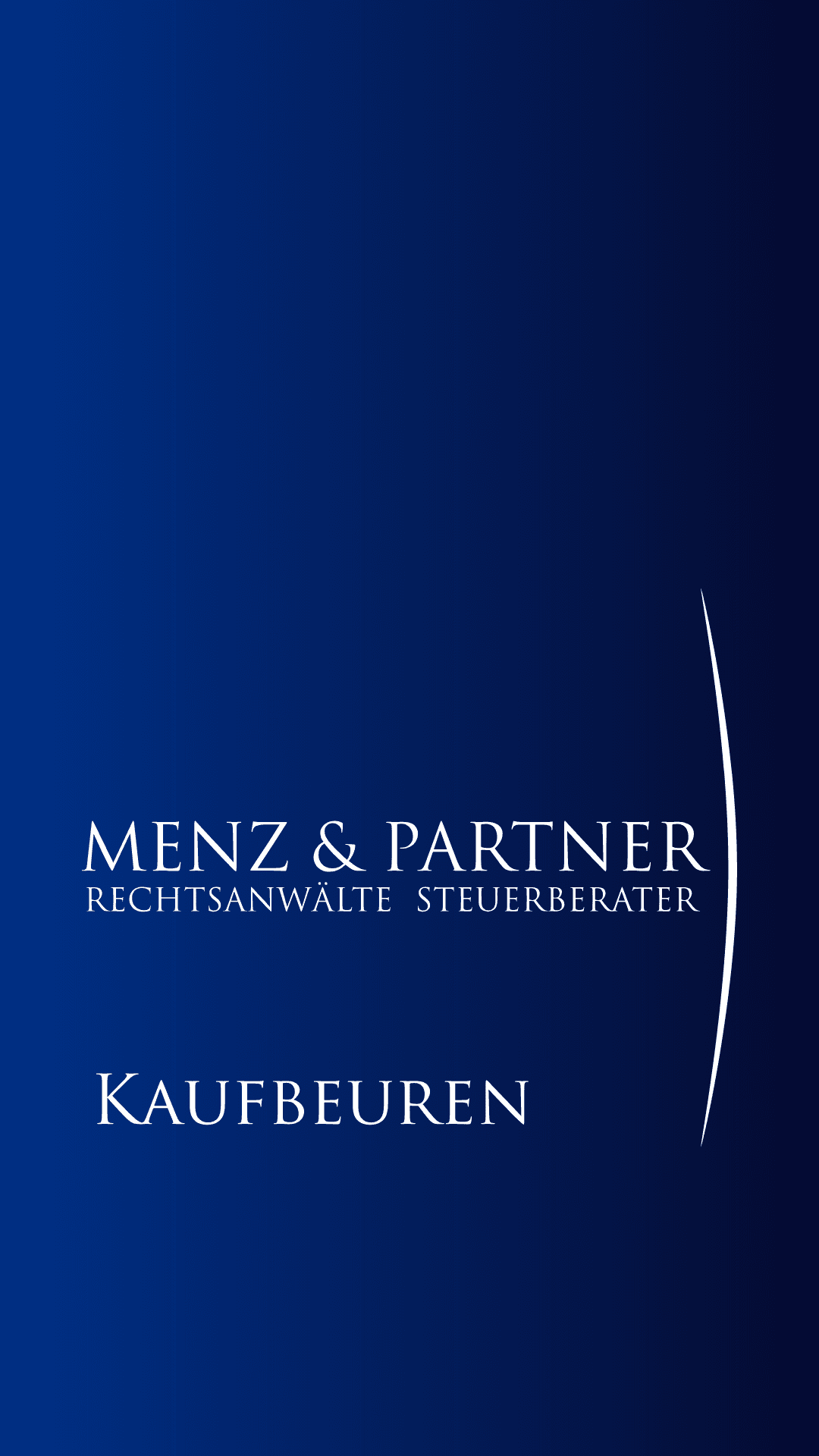 Logo der Kanzlei Menz und Partner mit Kaufbeuren