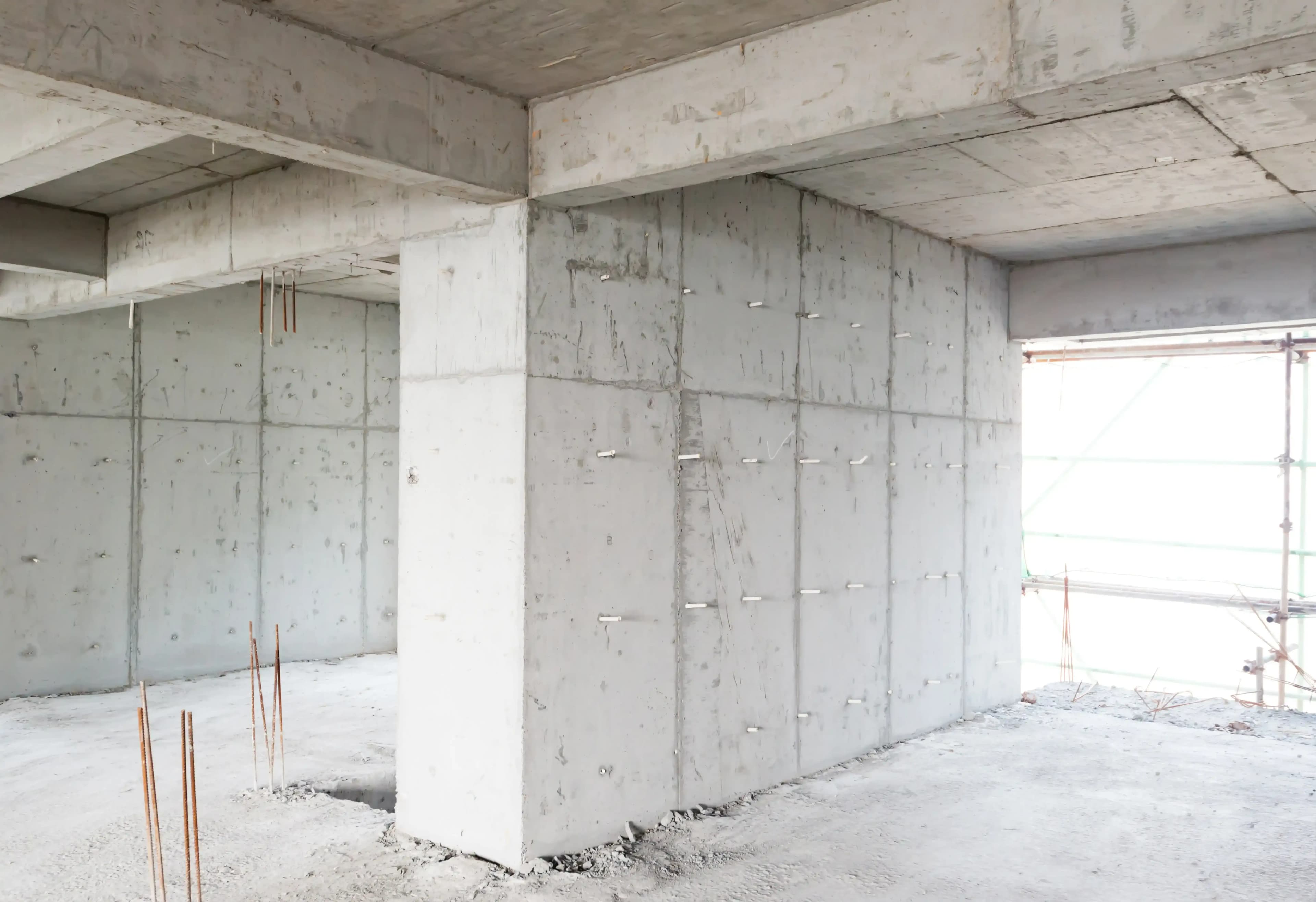 Rohbau mit Betonelementen